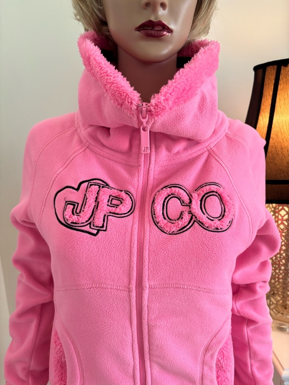 Pink JP Co. Fleece Zip-Up Jacket - Picture 3 of 15